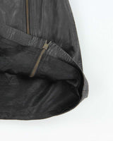 Vintage 90s DKNY Leather Zip Skirt - XS