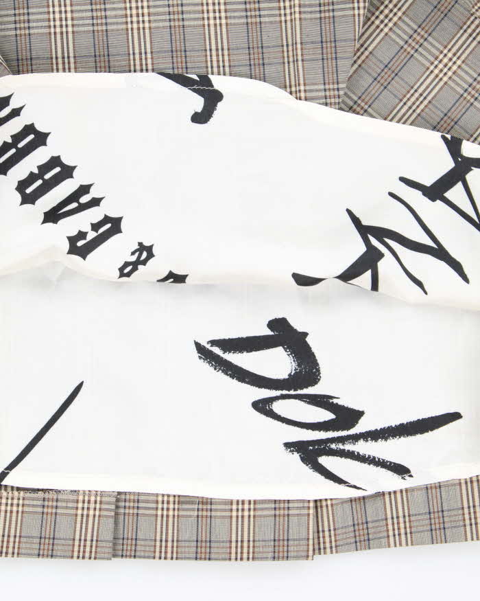 Vintage 90s Dolce &amp; Gabbana Checked Mini Skirt - S