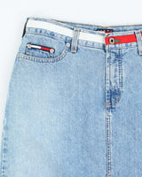 Vintage 90s Tommy Hilfiger Denim Skirt - S
