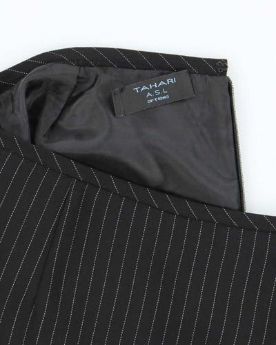 Vintage 00s Tahari Pin Stripe Skirt - XS