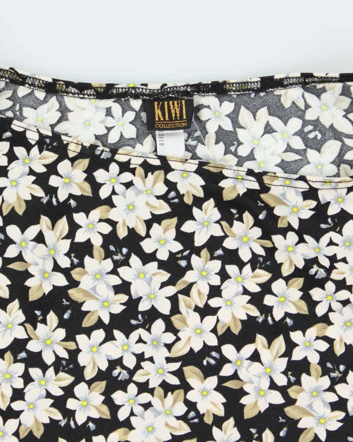 Vintage 90s Kiwi Collection Floral Skirt - S