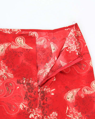 Vintage 90s MM Style Paisley Pattern Skirt - XS