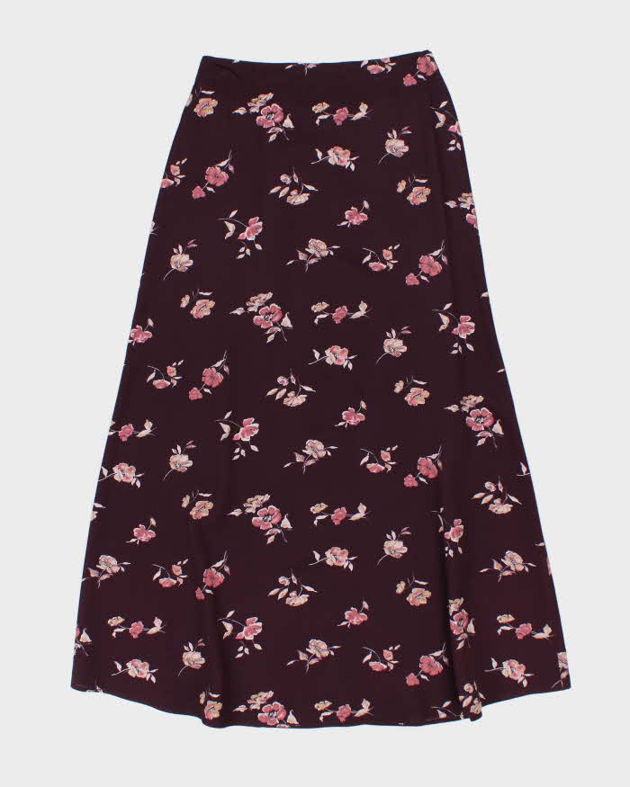 Vintage 90s Jessica Floral Maxi Skirt - XS
