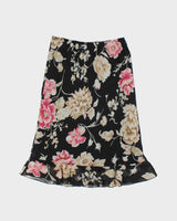 Vintage 90s Monte Floral Skirt - M
