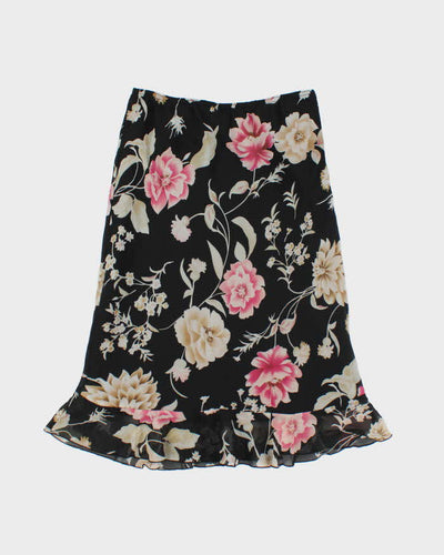 Vintage 90s Monte Floral Skirt - M