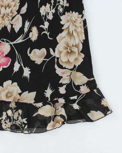 Vintage 90s Monte Floral Skirt - M