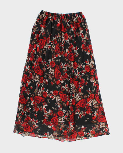 Vintage 90s Top Choice Floral Skirt - O/S