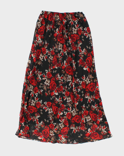 Vintage 90s Top Choice Floral Skirt - O/S