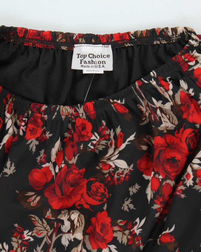 Vintage 90s Top Choice Floral Skirt - O/S