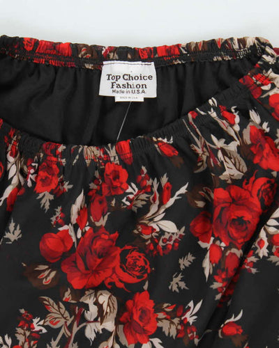 Vintage 90s Top Choice Floral Skirt - O/S