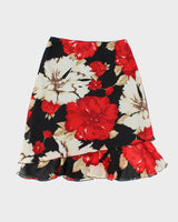 Vintage 90s Cleo Floral Skirt - M