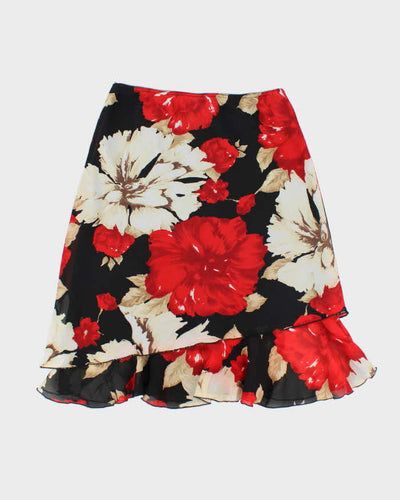 Vintage 90s Cleo Floral Skirt - M
