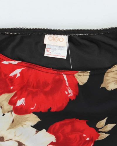 Vintage 90s Cleo Floral Skirt - M