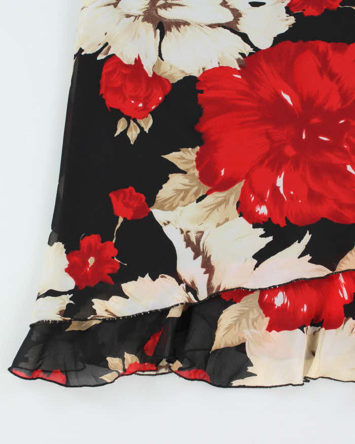 Vintage 90s Cleo Floral Skirt - M