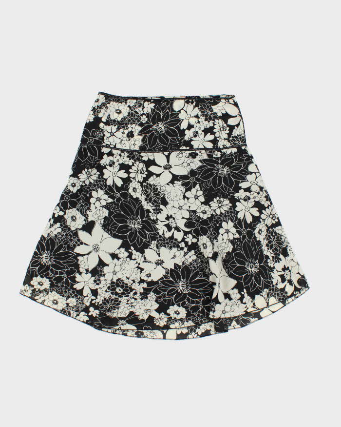 Vintage 00s Lapis Floral Skirt - S