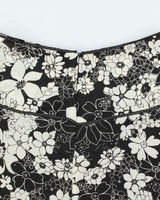 Vintage 00s Lapis Floral Skirt - S