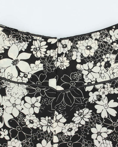 Vintage 00s Lapis Floral Skirt - S