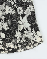 Vintage 00s Lapis Floral Skirt - S