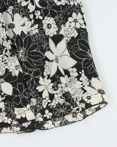 Vintage 00s Lapis Floral Skirt - S