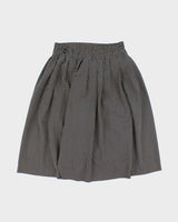 Vintage Polka Dot Pleated Skirt - M