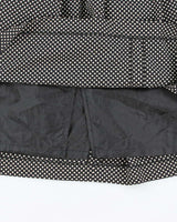 Vintage Polka Dot Pleated Skirt - M