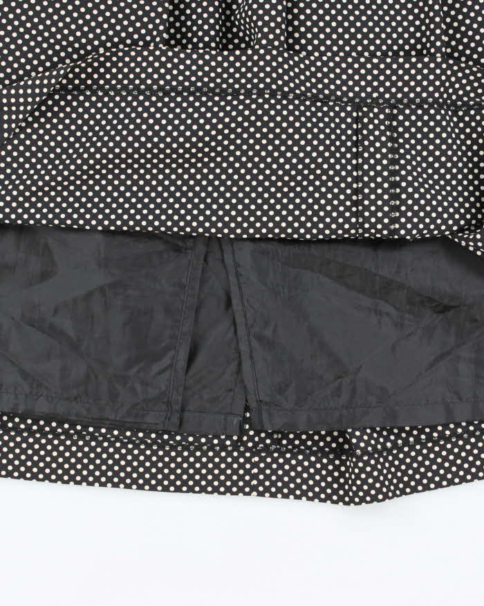 Vintage Polka Dot Pleated Skirt - M