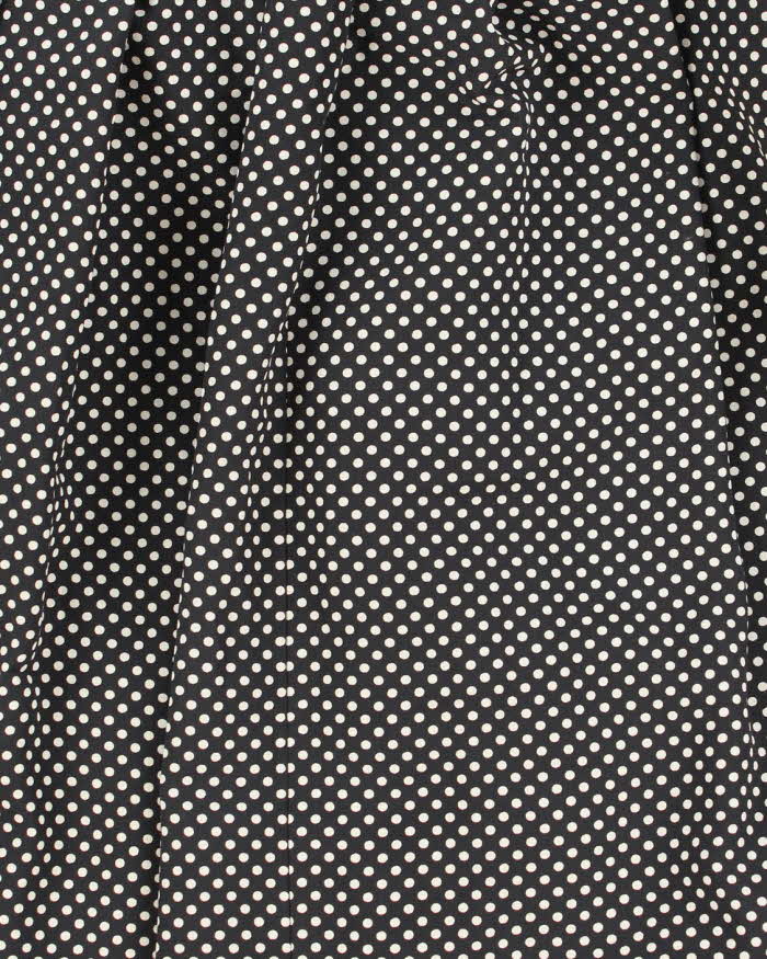 Vintage Polka Dot Pleated Skirt - M