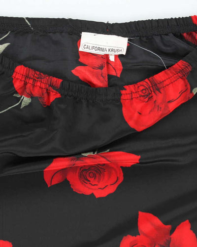 Vintage 90s California Krush Floral Skirt - S