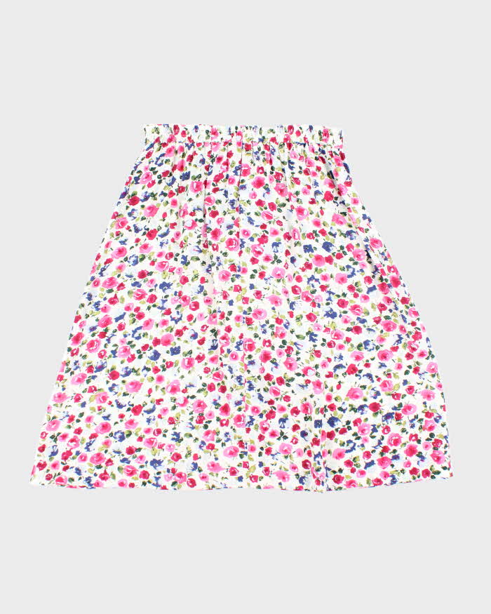 Vintage Woolrich Floral Button-Up Skirt - S