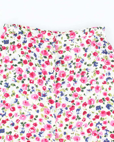 Vintage Woolrich Floral Button-Up Skirt - S