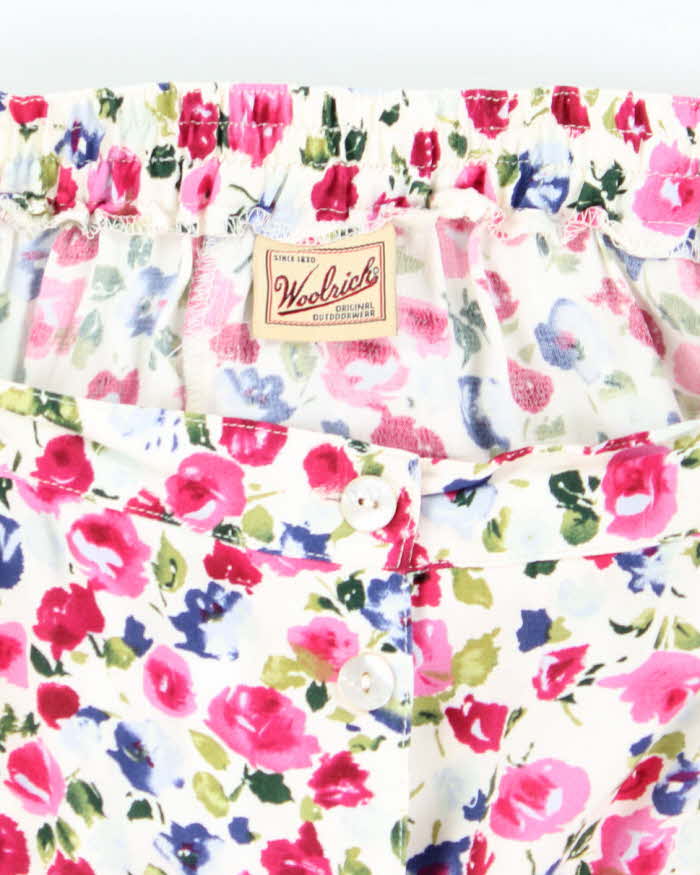 Vintage Woolrich Floral Button-Up Skirt - S
