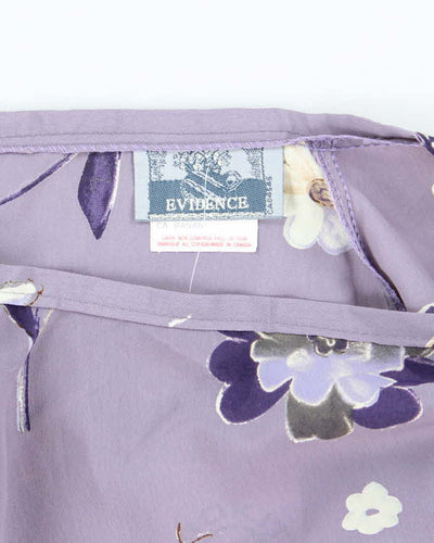 Vintage 90s Evidence Floral Skirt - XS