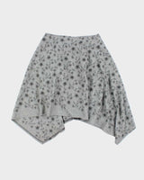 Vintage Asymmetric Wrap Wool Blend Skirt - S