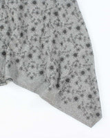 Vintage Asymmetric Wrap Wool Blend Skirt - S