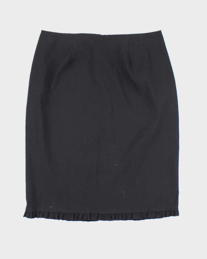 Vintage 90s Classique Collection Frilly Hem Suit Skirt - XS