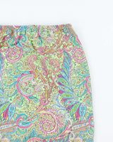 Vintage 90s Le Chateau Triangle hem Paisley Pattern Skirt - M