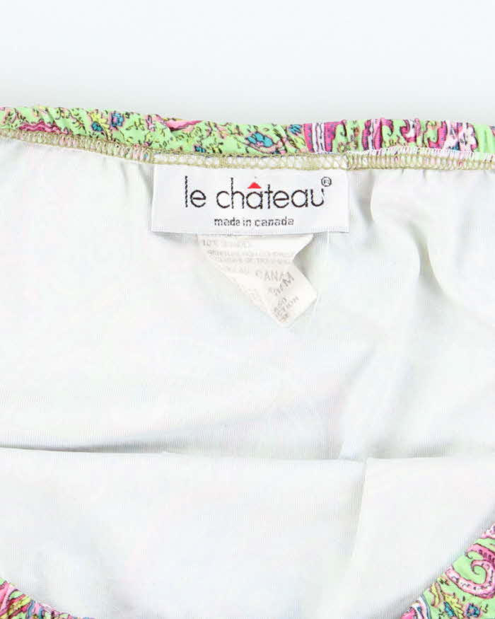 Vintage 90s Le Chateau Triangle hem Paisley Pattern Skirt - M