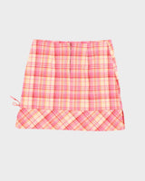 Vintage 90s Star CC Checked Skirt - S