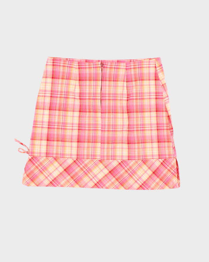 Vintage 90s Star CC Checked Skirt - S