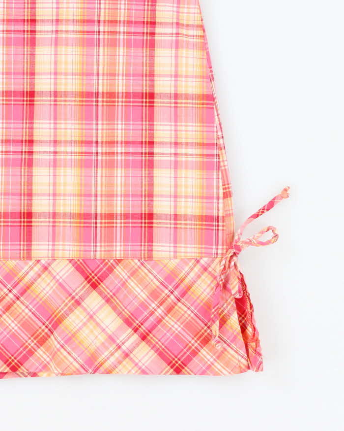 Vintage 90s Star CC Checked Skirt - S