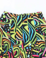 Vintage 90s Betsy &amp; Bab Handkerchief Hem Pattern Skirt - XS