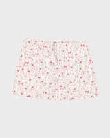 Vintage 00s Garage Stripe &amp; Floral Mini Skirt - S