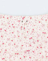 Vintage 00s Garage Stripe &amp; Floral Mini Skirt - S
