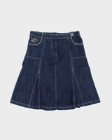 Vintage Y2k 00s Jessica Embroidered Denim Skirt - M