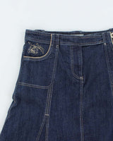 Vintage Y2k 00s Jessica Embroidered Denim Skirt - M