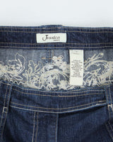 Vintage Y2k 00s Jessica Embroidered Denim Skirt - M