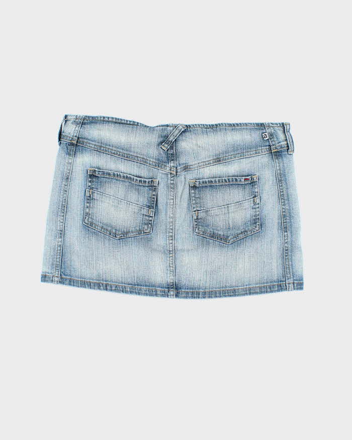 Vintage Y2k 00s Americanino Denim Mini Skirt - W33