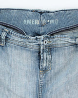 Vintage Y2k 00s Americanino Denim Mini Skirt - W33