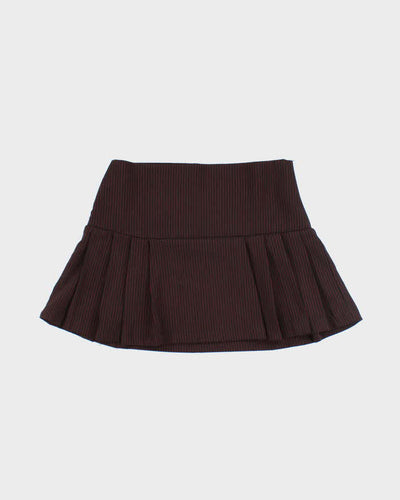 Vintage Y2k 00s Seduction Pin Stripe Mini Skirt - XS