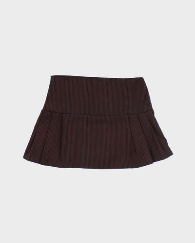 Vintage Y2k 00s Seduction Pin Stripe Mini Skirt - XS